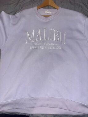 refuge Lavender "Malibu" Crewneck Sweatshirt